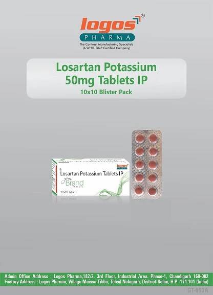 Losartan Potassium 25 / 50 mg Tablet – Logos Pharma