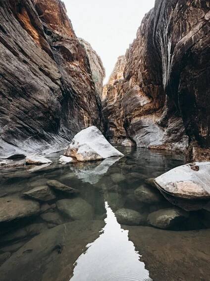 bezplatná Hadí Kaňon Omán Základová fotografie