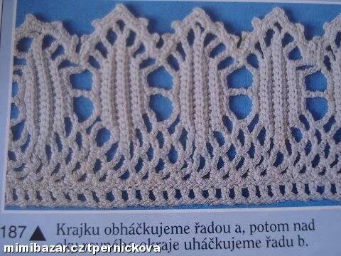 vzory pro háčkované krajky | Mimibazar.cz