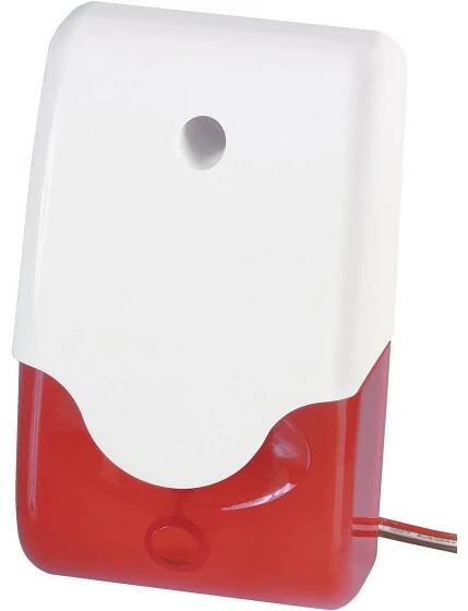 ABUS SG1681 siréna se stroboskopem 100 dB červená vnitřní, venkovní 12 V/DC : Půhy.cz