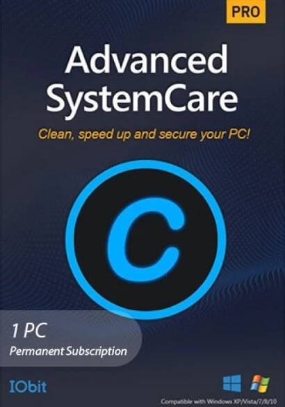 iObit Advanced SystemCare 18 Pro - 1 PC - Lifetime Subscription