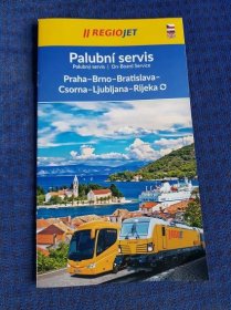 Průvodce palubním servisem pro linku do Chorvatska. Foto: Jan Sůra / Zdopravy.cz