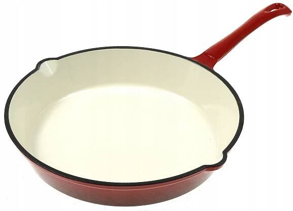SMALTOVANÁ LITINOVÁ PÁNEV 25 cm Červená KINGHoff Indukční plyn Druh klasické