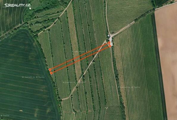 Prodej  sadu, vinice 856 m², Stříbrnice, okres Uherské Hradiště