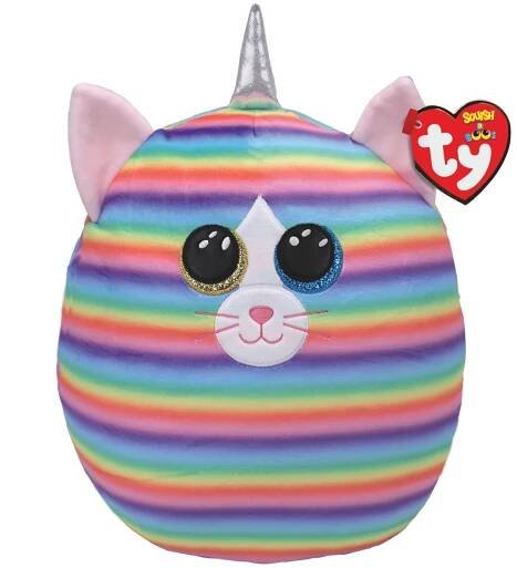 TY Squish-a-Boos HEA THER - kočka s rohem 30 cm 39189