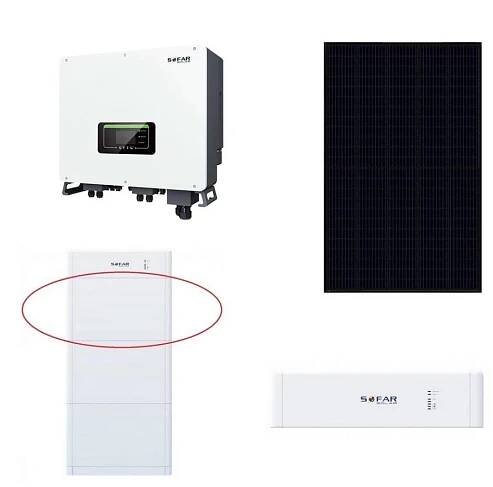 Solární sestava SOFAR Solar - 20kWp panel RISEN Full Black + 20kW SOLAX měnič 3f + 20 kWh baterie SOFAR s řídící jednotkou akumulátoru