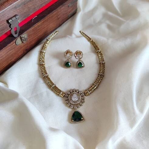 Manju Warrier Inspried Neckpiece Set
