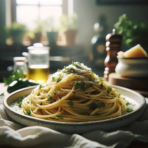 Špagety aglio olio e peperoncino - Dieta při chronickém onemocnění ledvin