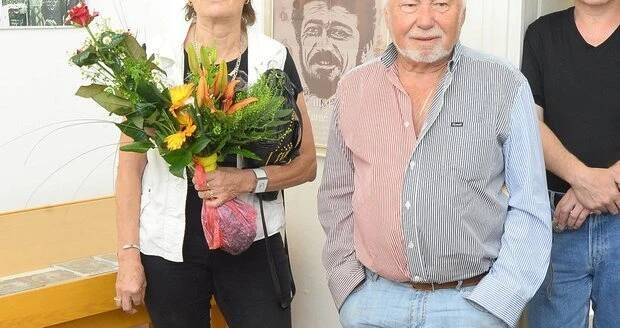 Olga Matušková a Jiří Planner v muzeu Waldemara Matušky