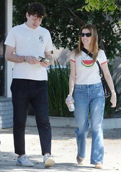 Anna Kendrick and Alex Edelman step out together in Los Angeles.