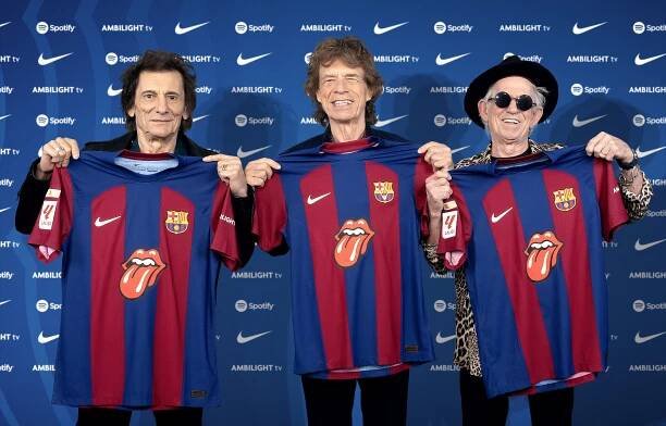 Spotify and FC Barcelona Team Up With The Rolling Stones on a Special El Clásico Shirt, Merchandise Collection, and Matchday