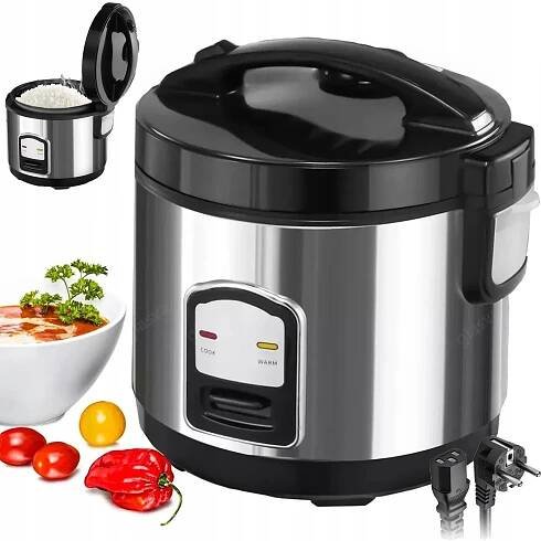 HRNEC NA VAŘENÍ RÝŽE ZELENINY RÝŽOVAR PARNÍ HRNEC RICE COOKER 2L ELEKTRICKÝ