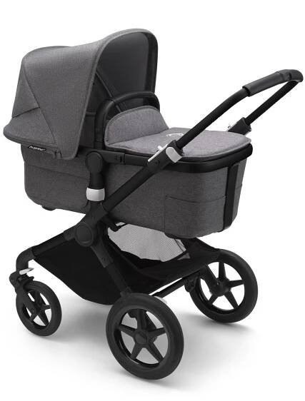 BUGABOO Kočárek Fox 3 complete Black/Grey melange-Grey melange