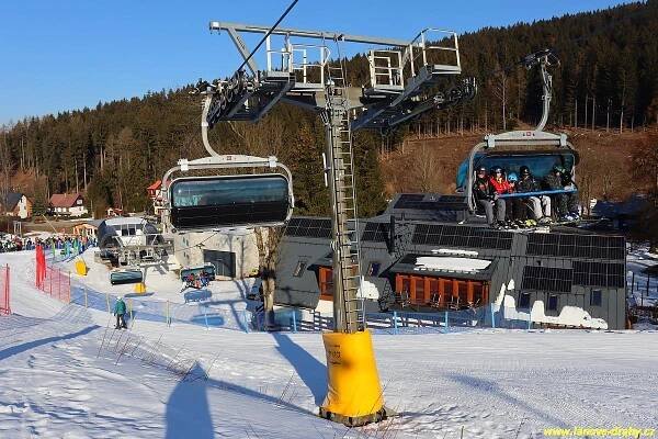 Sedačková lanovka Deštné v Orlických horách - Studený vrch