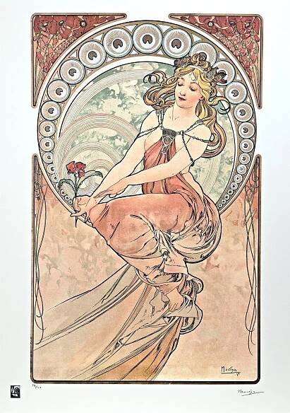 Dívka - Alfons Mucha - Galerie umění