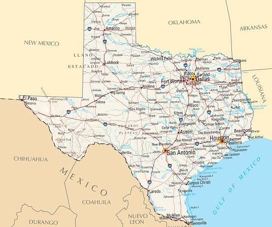 texas road map free printable maps 1