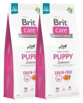 Brit Care Grain Free Puppy Skin and Coat Salmon, 2x 12 kg