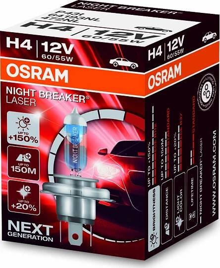 Osram H4 64193NL Night Breaker Laser plus