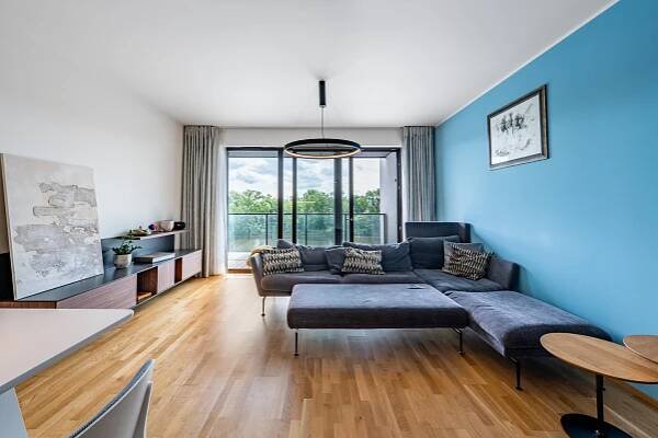 Pronájem luxusního bytu 3+kk (96m2)terasami a výhledem na Vltavu  Marina Island, Praha 7  Holešovice, obrázek č. 1