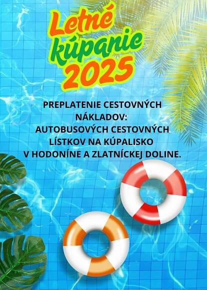 Letné kúpanie 2025 - POKYNY na preplatenie dopravy