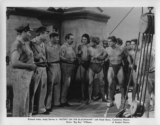 Harry Cording, Guinn 'Big Boy' Williams, Richard Arlen, Noah Beery, Mala - Mutiny on the Blackhawk - Fotosky