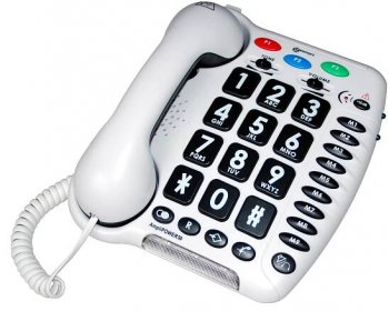 Telefon pro seniory a nedoslýchavé s velkými tlačítky Geemarc AmpliPOWER 40