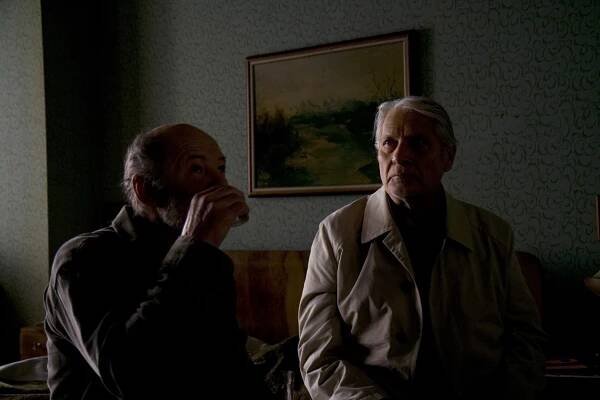 Boris Cavazza, Mustafa Nadarević on the set of Piran - Pirano (2010).