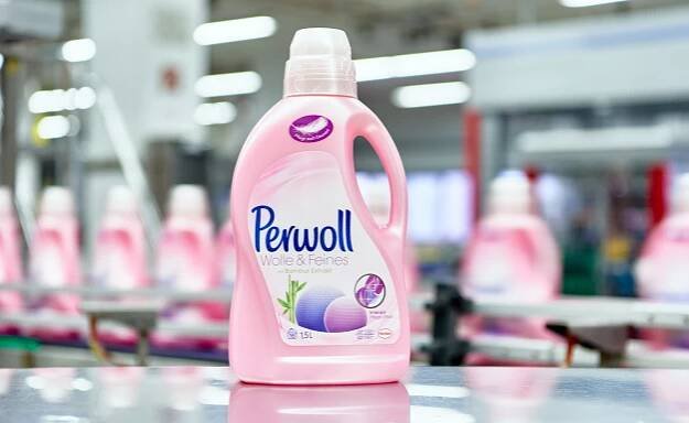 Henkel's detergent bottles from recycled high density polyethylene (HDPE)