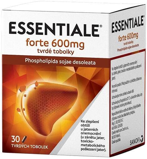 Essentiale Forte 600 mg 30 tvrdých tobolek