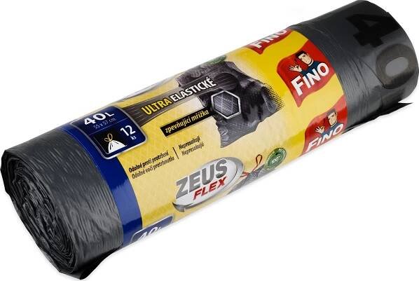 FINO Zeus Flex odpadkové pytle zatahovací černé 40 l
