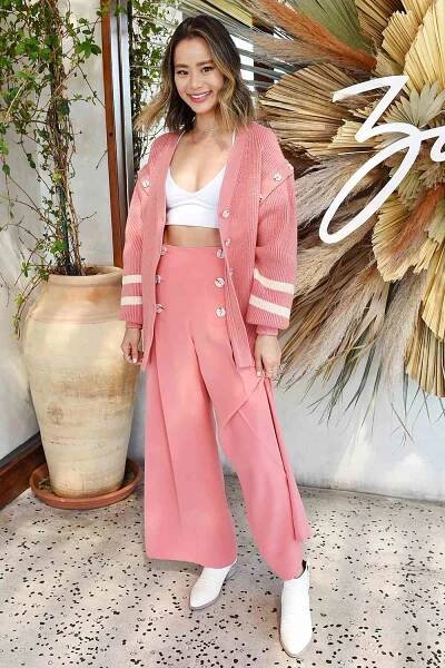 Jamie Chung attends the launch event for Zodiac Footwear at Elephante on March 03, 2020 in Santa Monica, California