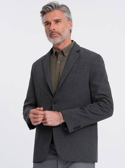 Ombre Clothing - Tmavě šedé pánské sako Ombre Clothing | ZOOT.cz