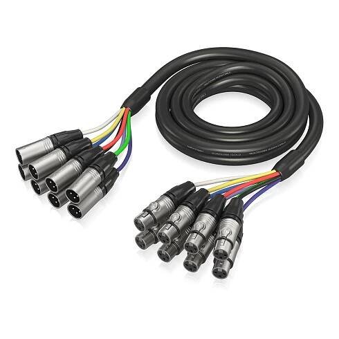 Behringer GMX-300 3m 8-Way Multicore XLR Cable - Front