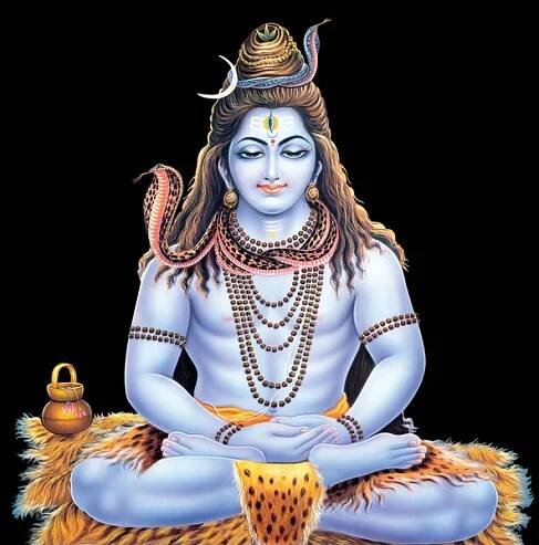 Hinduistický bůh shiva digitální malba — Stock obrázek