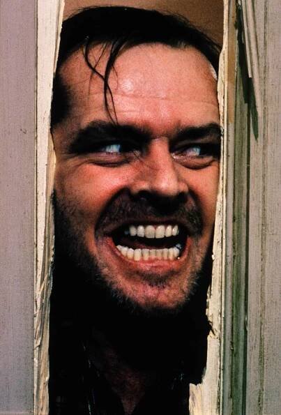 Jack Nicholson in Osvícení (1980)