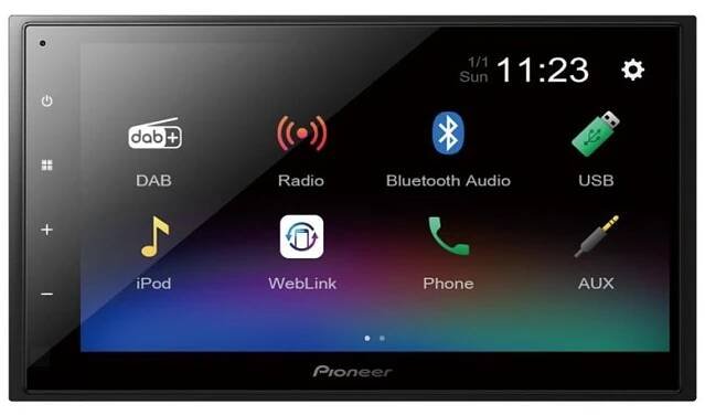 pioneer avh a240bt 2din multimedia receiver black basys 3