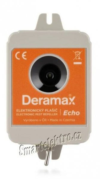 Deramax®-Echo - Ultrazvukový plašič (odpuzovač) netopýrů český výrobek, záruka 5 let + ZDARMA 9 V baterie - smartelektro