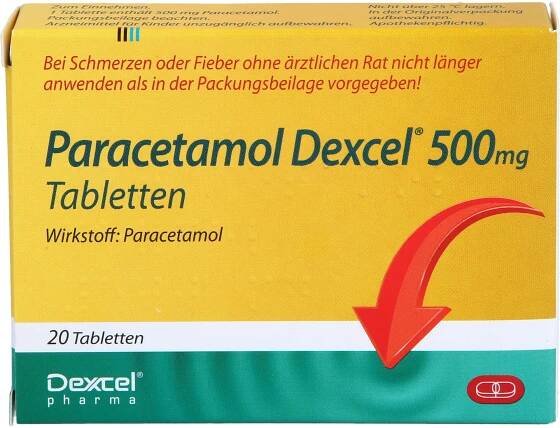 Paracetamol Dexcel 500 mg Tabletten