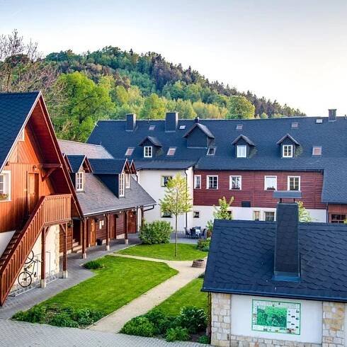 Apartmán-Hotel Jítravský Dvorec Rynoltice Exteriér fotografie