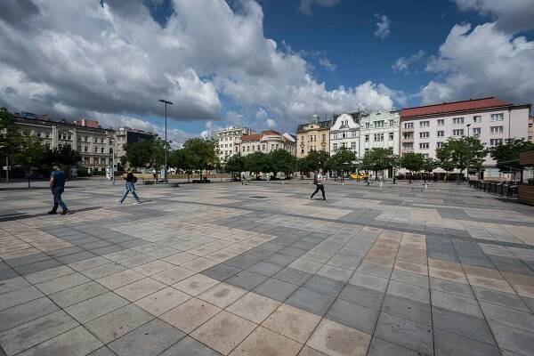 Masarykovo náměstí, 12. července 2019 v Ostravě.