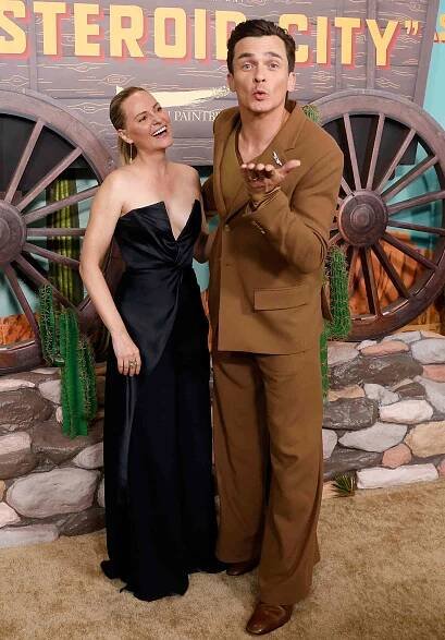 Aimee Mullins and Rupert Friend attend the New York premiere of "Asteroid City" 