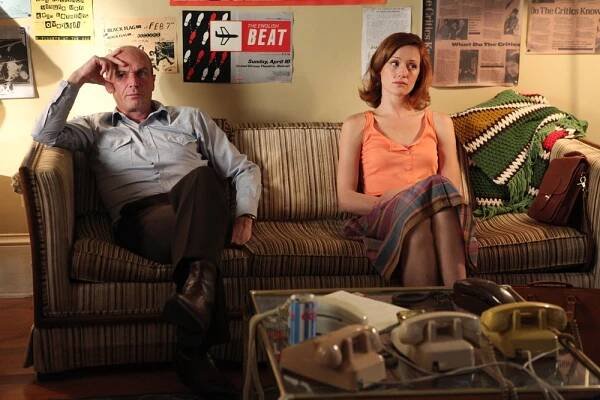 Halt & Catch Fire, Toby Huss (L), Kerry Bishe (R), 'Working for the Clampdown', Season 2, Ep. #7, 07/12/2015, ©AMC