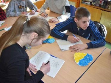 Ukrajinské děti v Horním Slavkově