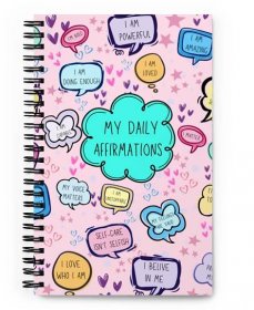 My Daily Affirmations Pink Spiral Notebook - Beautiful Eats & Things