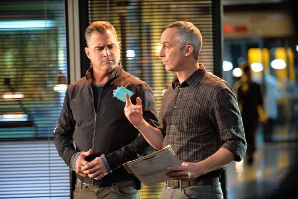 Kriminálka Las Vegas - Povolání Hrdina - Z filmu - George Eads, Wallace Langham