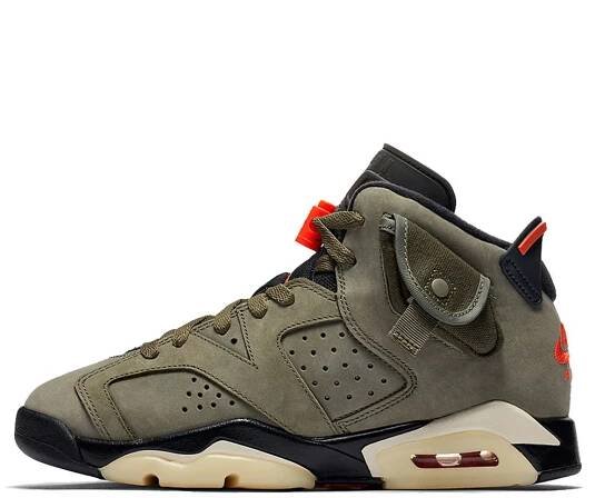 Travis Scott x Air Jordan 6 Retro "Olive" GS