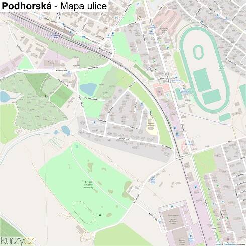Podhorská - mapy | Kurzy.cz