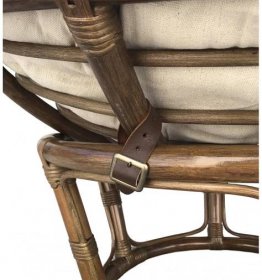 Stylové kulaté ratanové křeslo Toreno s hnědým výpletem - Estila | Luxusní a designový nábytek