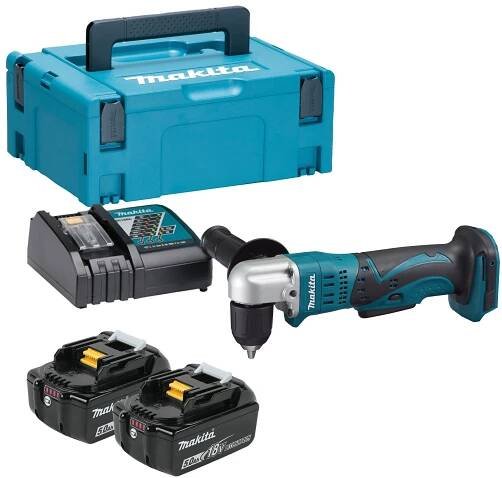 Makita DDA351RTJ aku úhlová vrtačka 2x 5,0 Ah + MAKPAC