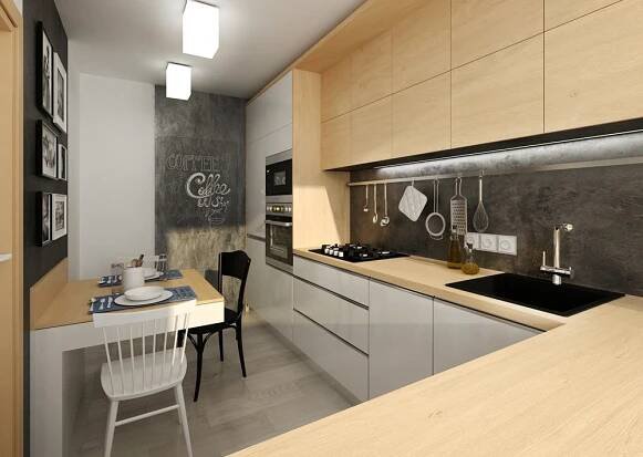 Rekonstrukce panelákové kuchyně a předsíně | AŤÁK DESIGN